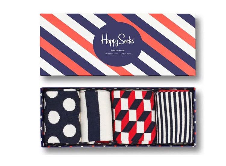 Happy Socks Classic - Gift Set - Maat 41-46 - 4 paar