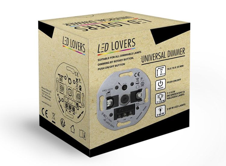 Led Lovers Dimmer – Universele wandschakelaar Dimmer 1+1 Gratis