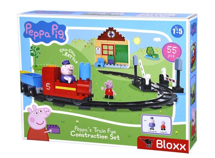 Bloxx Peppa Pig Treinset - Speelgoedtrein - 55 delig