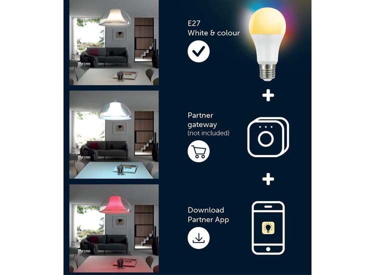 Prolight Zigbee smart led Lamp - E27 - RGB/Wit - 5 stuks