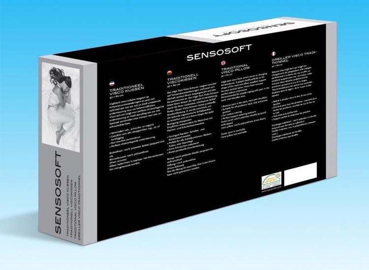 Sensosoft Hoofdkussen - Ultra-Soft Traagschuim - 60 x 40 cm