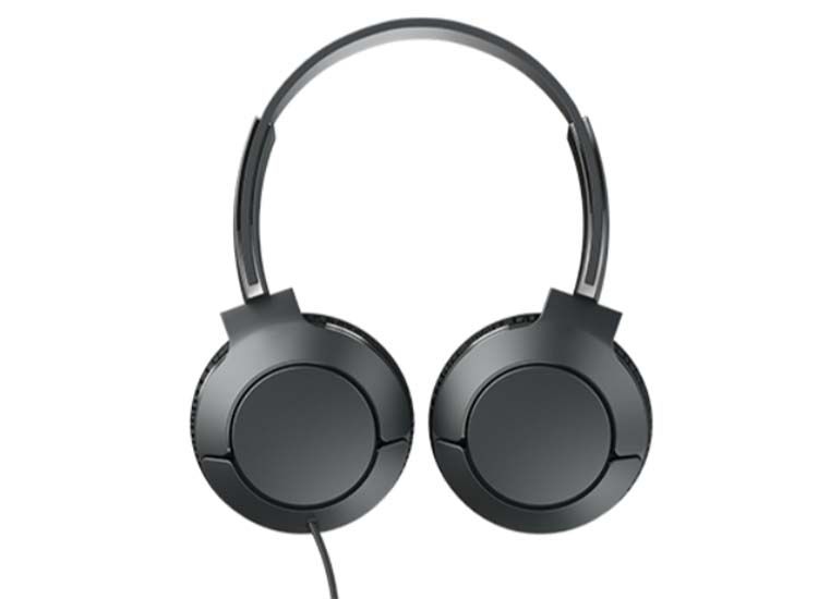 TCL Foldable Wired Headphones with Mic - shadow black