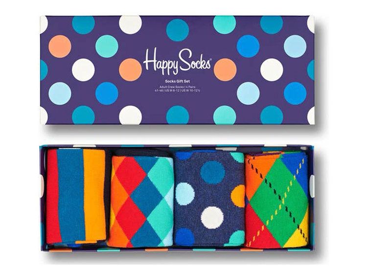 Happy Socks Stripe & Dots - Giftbox - Maat 36-40 - 4 paar