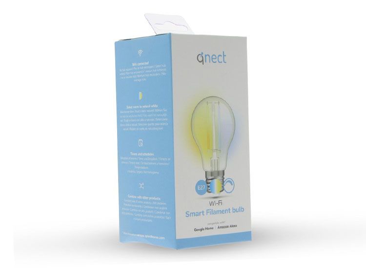 Qnect Smart Led E27 Lamp - RGB - Met Afstandsbediening 