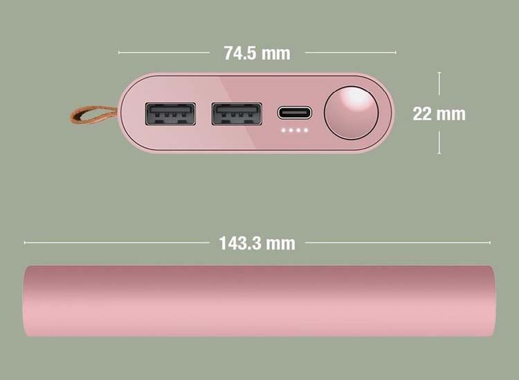 Fresh n Rebel Powerbank 18000 mAh USB-C - dusty pink