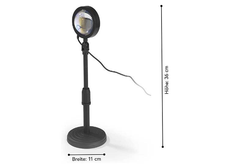 MAXXMEE LED zonsondergangslamp - Projectorlamp - Zwart