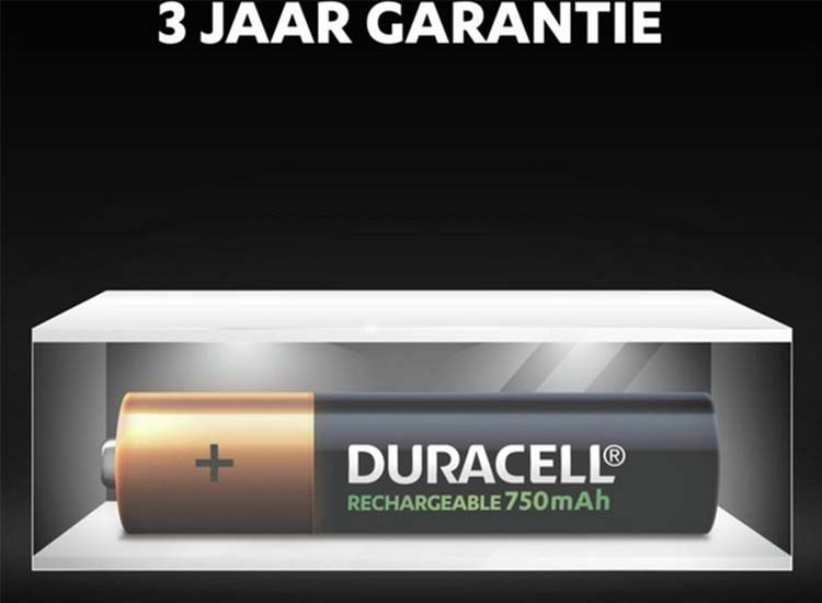8 Duracell Rechargeable AAA 750mAh batterijen - oplaadbare batterijen