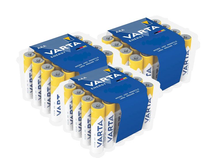 Varta energy AA batterijen - 72 stuks