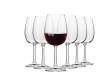 Krosno Pure Collection Rode Wijnglazen - Set van 6 - 350ml