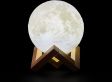 Maanlamp - 3D print Moon Lamp op houten standaard