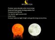 Maanlamp - 3D print Moon Lamp op houten standaard