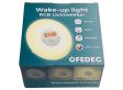 Fedec Wake Up Light - RGB Lichtwekker - FM Radio - Wit/RVS