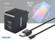 Philips Dual USB Wall charger for iPhone