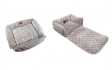 Warme comfortabele hondenmand - Grijs - 60x50x16