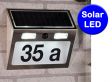 Solar huis nummer met bewegingsmelder