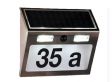 Solar huisnummer als lamp - Met bewegingsmelder