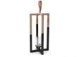 SENZA Houten Kandelaar - 41 CM - Zwart