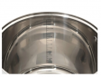 Deski soeppan 14 Liter - 28 cm diameter - Met glazen deksel RVS