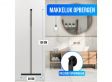 XEMM Vloertrekker met Steel - Luxe Vloerwisser - Aluminium Trekker Douche - Douche Wisser - Badkamer - 136x40 cm - Zwart