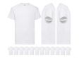 12 Witte Fruit of the Loom Heren T-shirts - Ronde hals