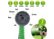 Kinzo Flexibele Tuinslang 10M - Incl. Opzetstuk - Sproeikop met 7 Spraystanden - Kunststof - Groen/Grijs