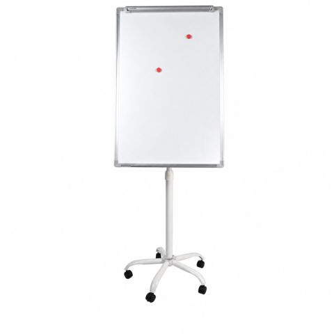 Lowander Flipoverbord Verrijdbaar en Magnetisch - Wit