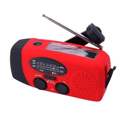 Nexxt Noodradio – AM/FM/WB – Met Zonnepaneel, USB & Handdynamo – Powerbank – LED Zaklamp