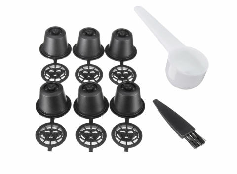 Kitchen & Home 8-pack Hervulbare Koffiecups - Inclusief Accessoires