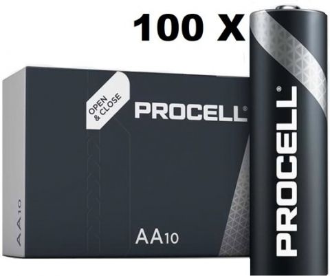 100 Duracell Procell Batterijen - AA