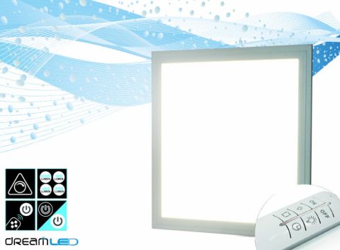 Dreamled RF led-panel 30 - 4 lichtstanden en dimbaar voor je muur of plafond