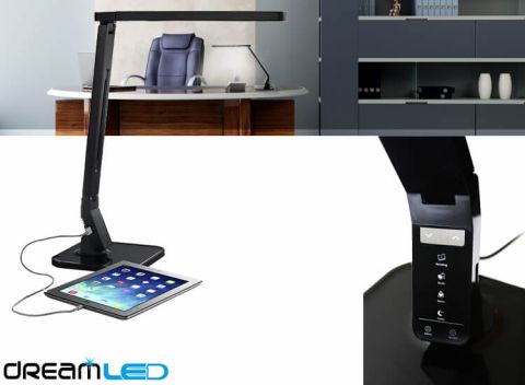 Dreamled Desk Sensor led-lamp - met 4 lichtstanden, dimbaar en USB-ingang