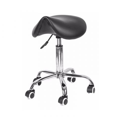 Verstelbare zadelkruk - tabouret - Te gebruiken als bureaustoel, kappersfiets en werkkruk