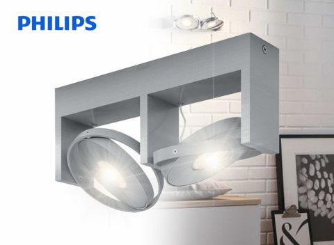Philips MyLiving Particon Spotlamp - 2 spots