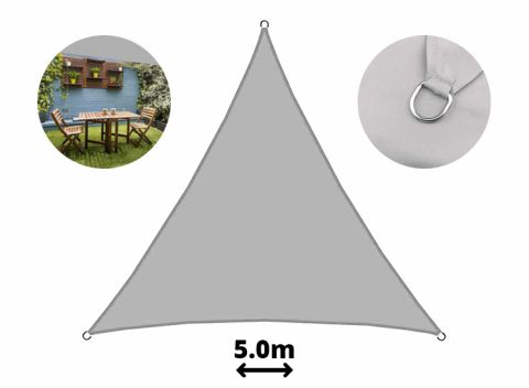Driehoekig Zonnezeil voor de Tuin (5 m)
