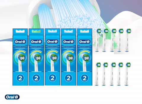 Oral-B Opzetborstels Precision Clean - Set van 10 opzetborstels!