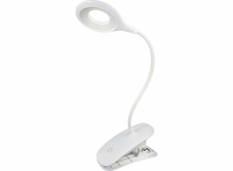 LED Klemlamp incl. Batterijen + USB Kabel - Leeslamp- Nachtlamp - Wit