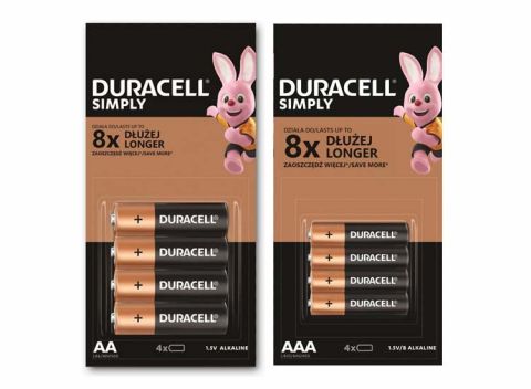 Duracell Simply Batterijen - AA of AAA - 48 stuks