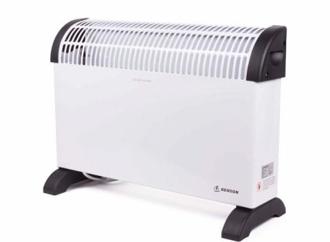 Benson Convector Heater - elektrische kachel - 750/1250/2000 Watt - Wit