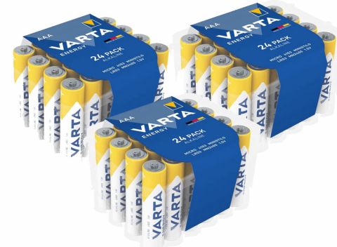 72 Varta energy AAA batterijen