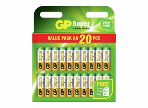 GP super alkaline AA batterijen 20-pack