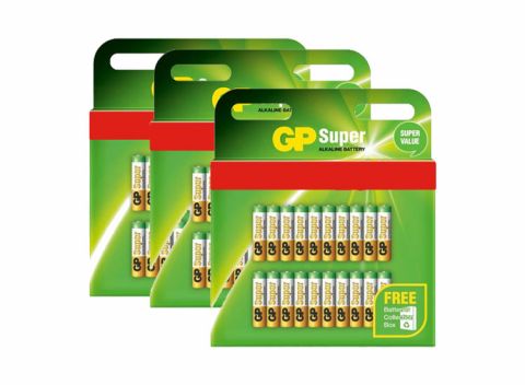 GP super alkaline AAA batterijen 60-pack