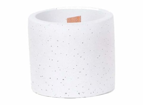 SENZA Wooden Wick Candle Light Grey 