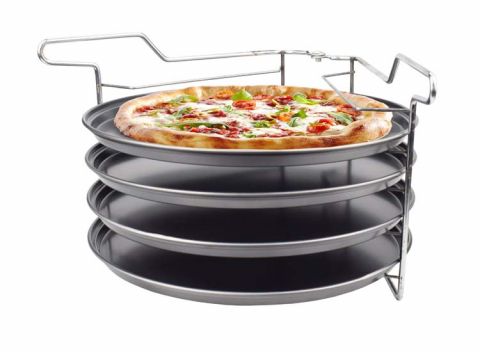 Michelino Pizzabakset - 5-Delig - Zwart