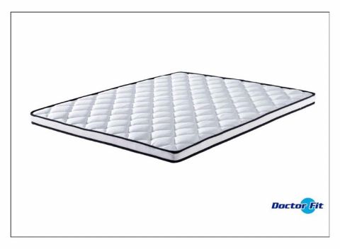 Doctor Fit - Matras Topper - Bamboe - Wit - 180x200x8 cm