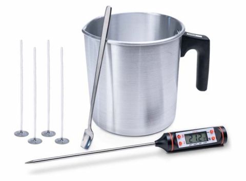 Kitchen&Home Kaarsen Smeltpan - Inclusief Kaarslonten En Thermometer