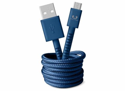 Fresh 'n Rebel USB - Micro USB Cable Fabr 1.5m - Blauw