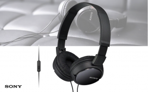 Sony Headphones with Built-in Mic ZX-series - black
