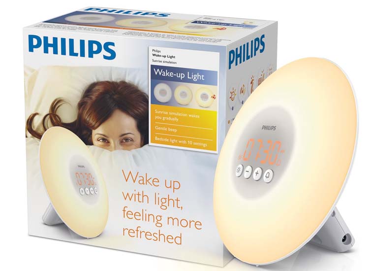 Geplooid Regan lint Philips HF3500/01 - Wake-up light - Wit | Dealdonkey